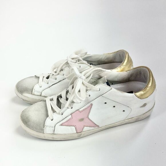 GGDB golden goose deluxe brand superstar white skateboard sneakers 35 - Picture 1 of 10